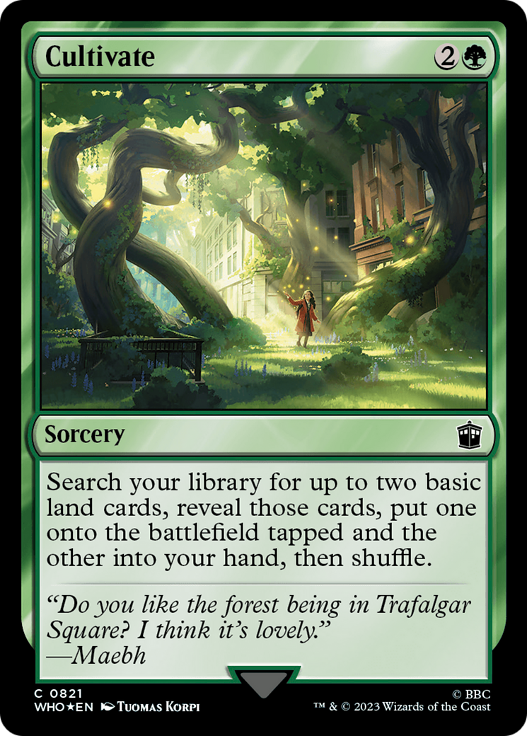 Cultivate (Surge Foil) [Doctor Who] | Jomio and Rueliete's Cards and Comics
