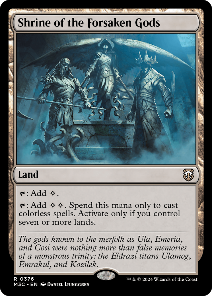 Shrine of the Forsaken Gods (Ripple Foil) [Modern Horizons 3 Commander] | Jomio and Rueliete's Cards and Comics