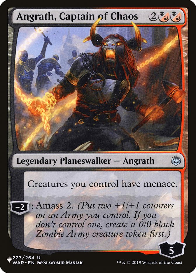 Angrath, Captain of Chaos [The List] | Jomio and Rueliete's Cards and Comics