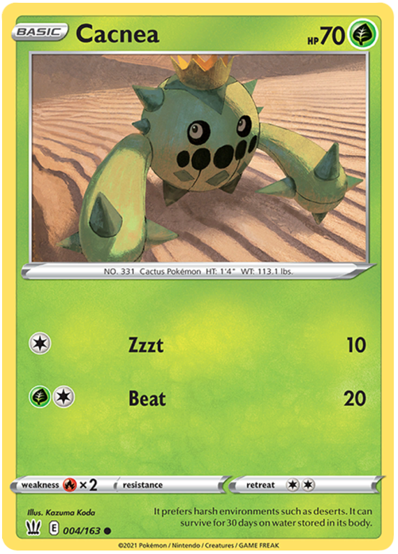 Cacnea (004/163) [Sword & Shield: Battle Styles] | Jomio and Rueliete's Cards and Comics
