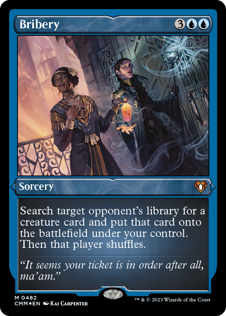 Bribery (Foil Etched) [Commander Masters] | Jomio and Rueliete's Cards and Comics