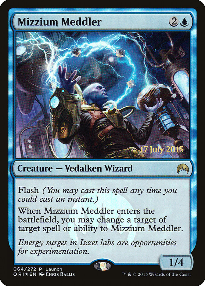 Mizzium Meddler (Launch) [Magic Origins Promos] | Jomio and Rueliete's Cards and Comics