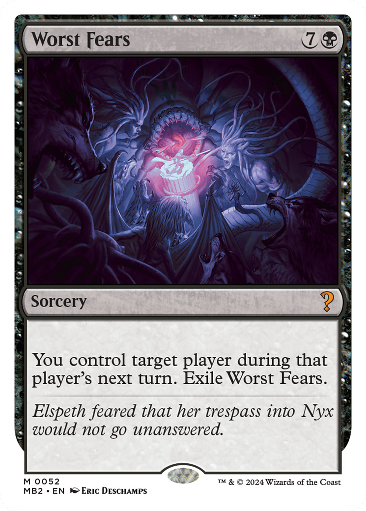 Worst Fears (White Border) [Mystery Booster 2] | Jomio and Rueliete's Cards and Comics
