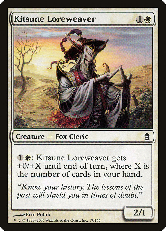 Kitsune Loreweaver [Saviors of Kamigawa] | Jomio and Rueliete's Cards and Comics