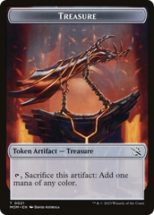 Treasure (21) // Zombie Double-Sided Token [March of the Machine Tokens] | Jomio and Rueliete's Cards and Comics