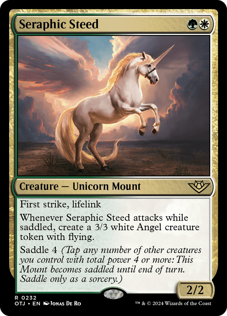 Seraphic Steed [Outlaws of Thunder Junction] | Jomio and Rueliete's Cards and Comics