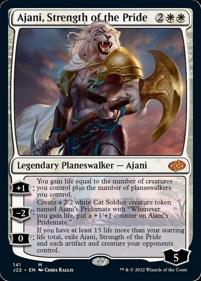 Ajani, Strength of the Pride [Jumpstart 2022] | Jomio and Rueliete's Cards and Comics
