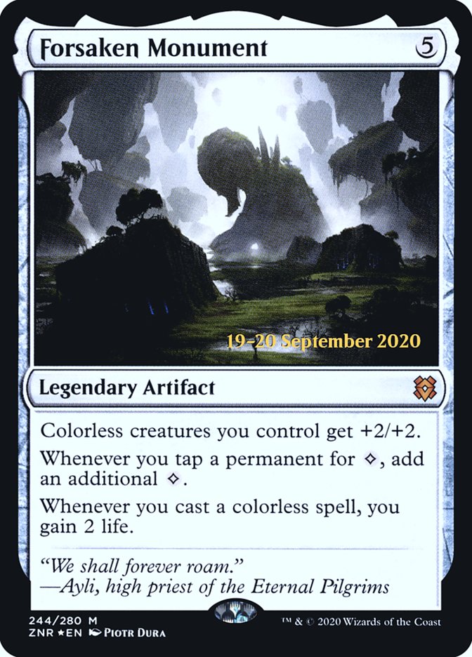 Forsaken Monument [Zendikar Rising Prerelease Promos] | Jomio and Rueliete's Cards and Comics