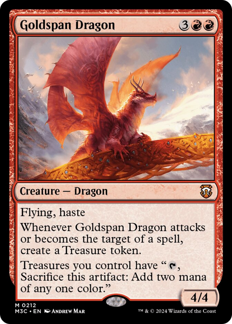 Goldspan Dragon (Ripple Foil) [Modern Horizons 3 Commander] | Jomio and Rueliete's Cards and Comics