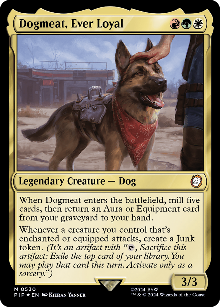 Dogmeat, Ever Loyal (Surge Foil) [Fallout] | Jomio and Rueliete's Cards and Comics