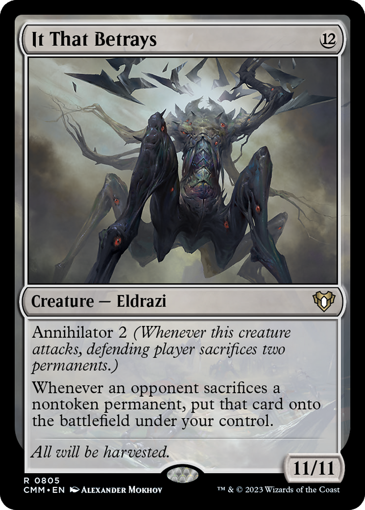 It That Betrays [Commander Masters] | Jomio and Rueliete's Cards and Comics