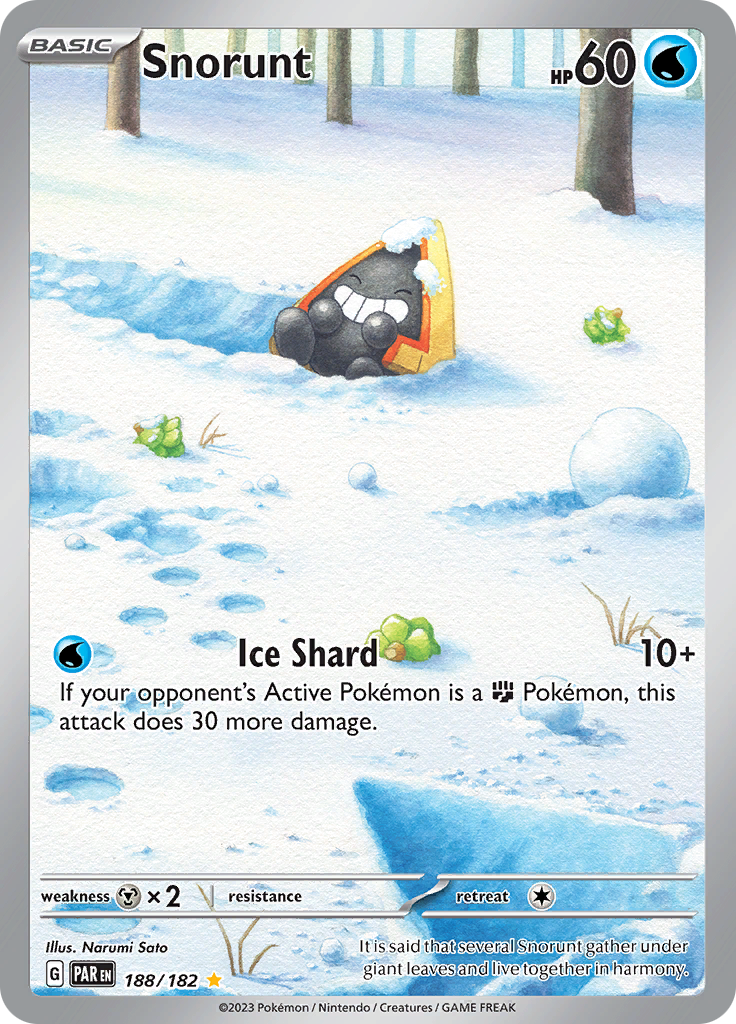 Snorunt (188/182) [Scarlet & Violet: Paradox Rift] | Jomio and Rueliete's Cards and Comics