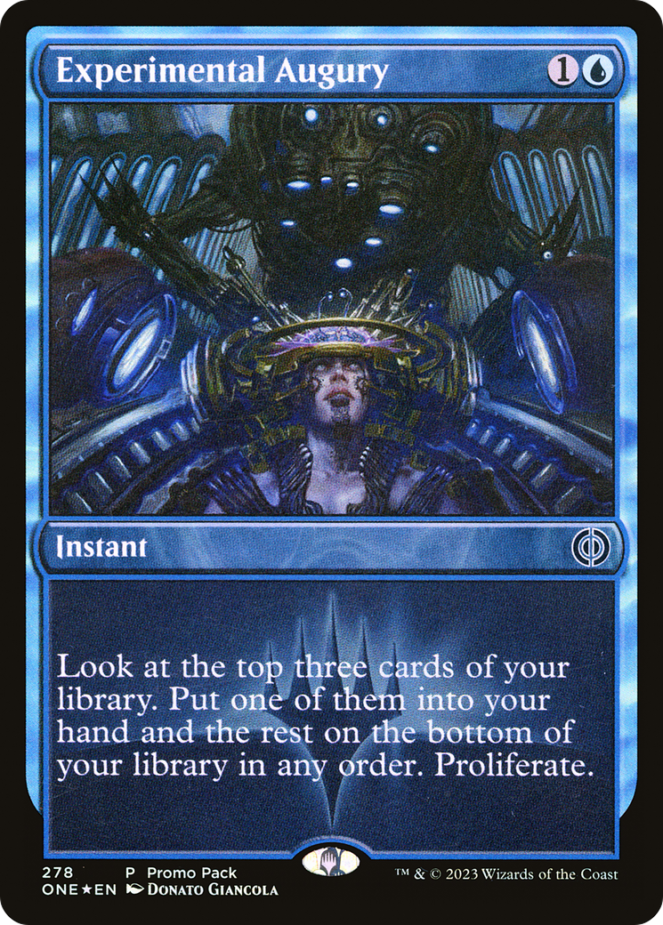 Experimental Augury (Promo Pack) [Phyrexia: All Will Be One Promos] | Jomio and Rueliete's Cards and Comics