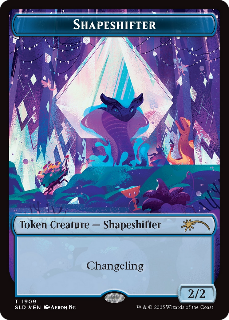 Shapeshifter Token (1909) (Double Rainbow Foil) [Secret Lair Drop Series] | Jomio and Rueliete's Cards and Comics