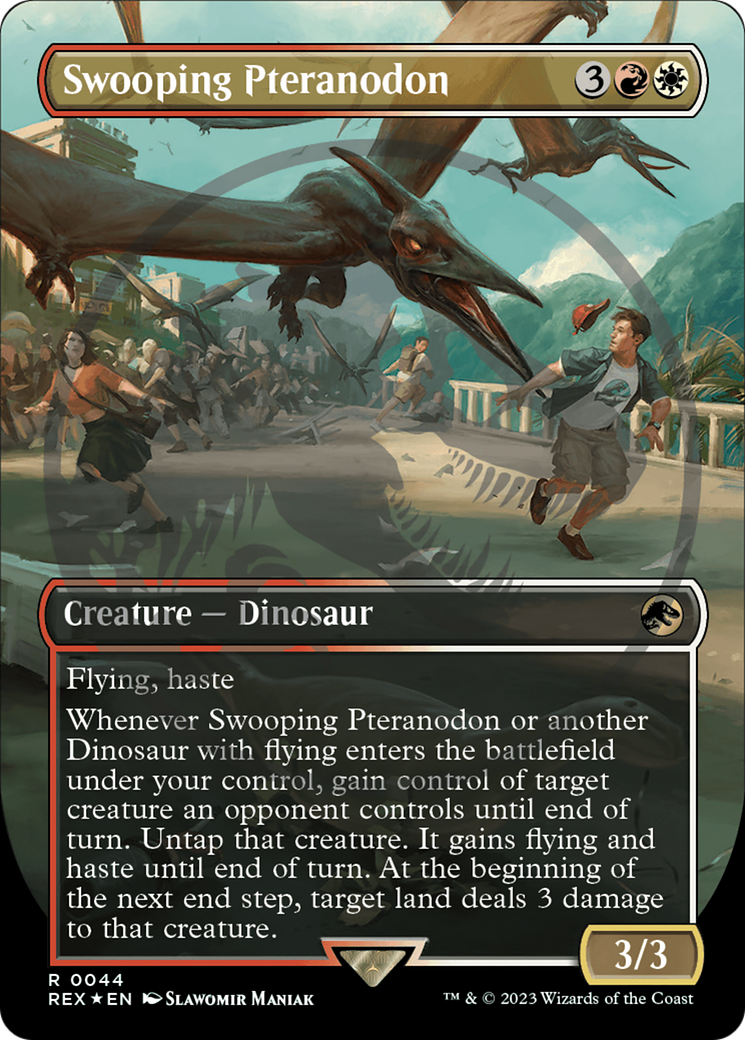 Swooping Pteranodon (Emblem) (Borderless) [Jurassic World Collection Tokens] | Jomio and Rueliete's Cards and Comics