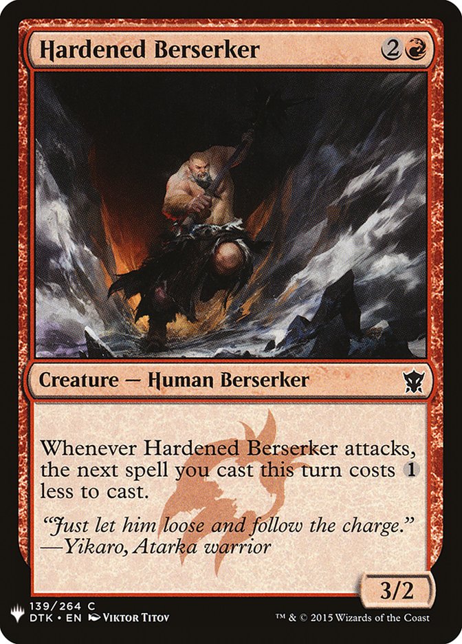Hardened Berserker [Mystery Booster] | Jomio and Rueliete's Cards and Comics