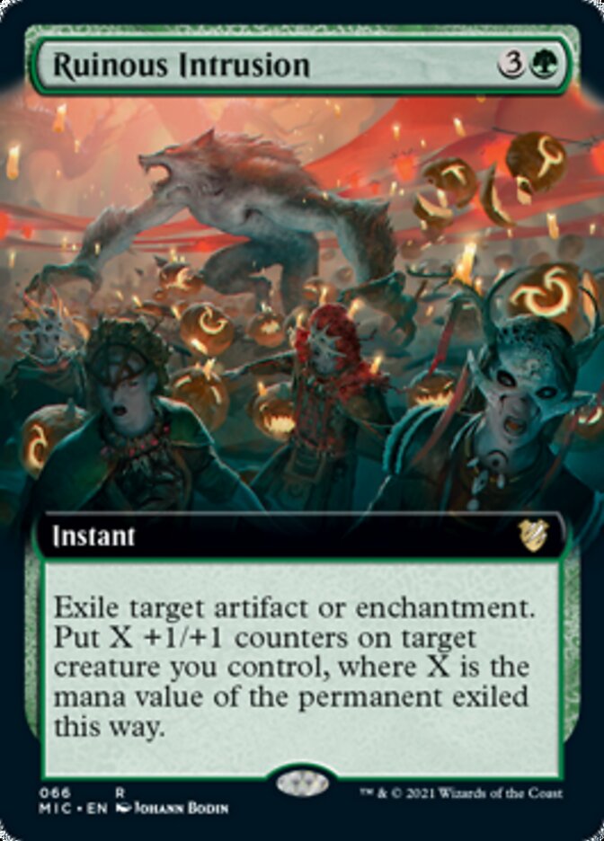 Ruinous Intrusion (Extended Art) [Innistrad: Midnight Hunt Commander] | Jomio and Rueliete's Cards and Comics