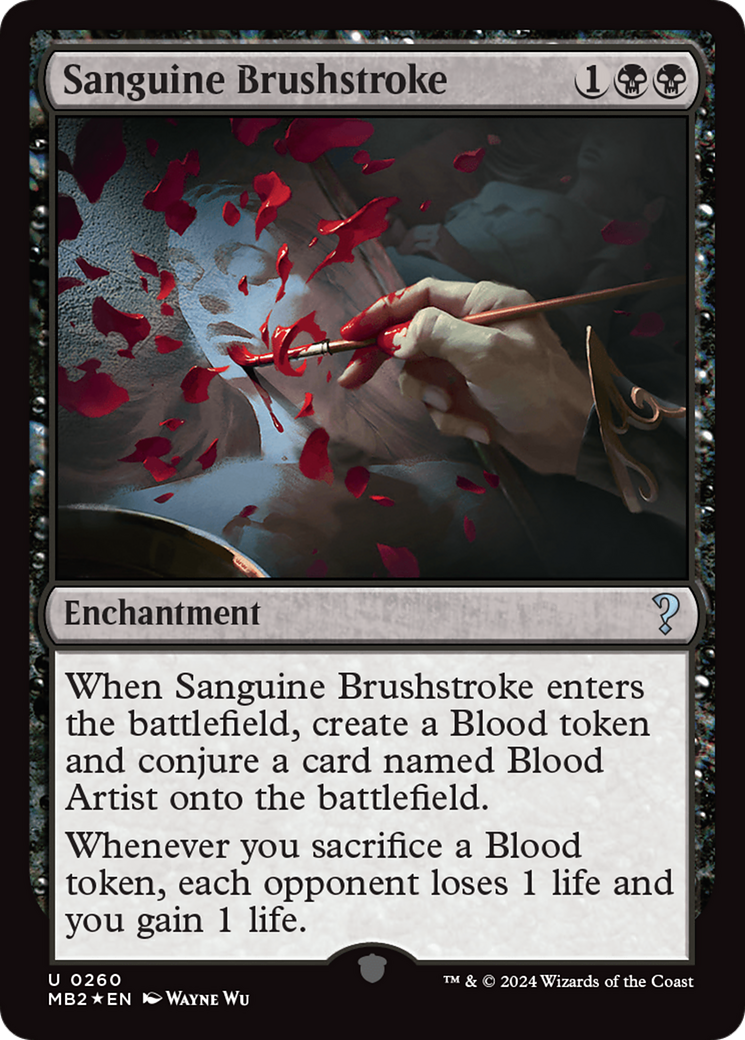 Sanguine Brushstroke [Mystery Booster 2] | Jomio and Rueliete's Cards and Comics