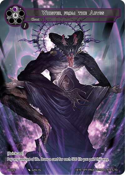 Whisper from the Abyss (WL026) [Promo Cards] | Jomio and Rueliete's Cards and Comics