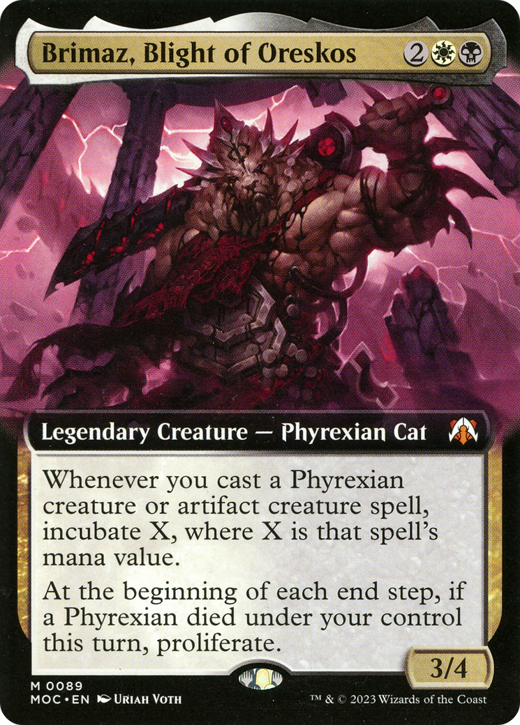 Brimaz, Blight of Oreskos (Extended Art) [March of the Machine Commander] | Jomio and Rueliete's Cards and Comics