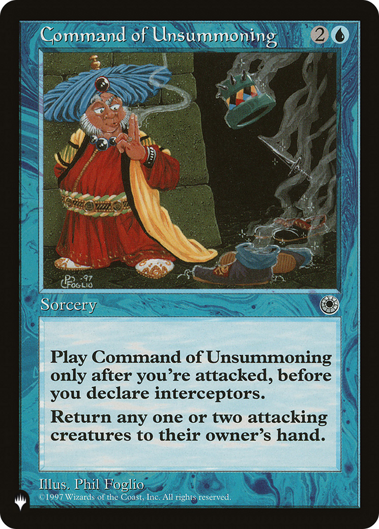 Command of Unsummoning [The List] | Jomio and Rueliete's Cards and Comics