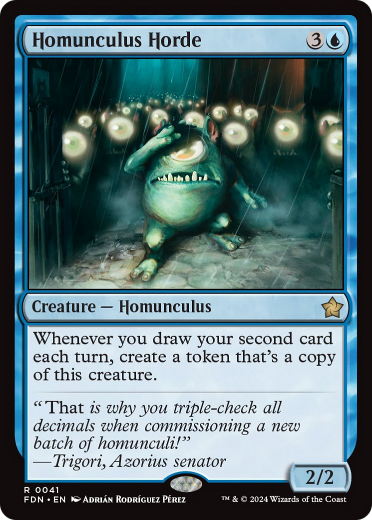 Homunculus Horde [Foundations] | Jomio and Rueliete's Cards and Comics