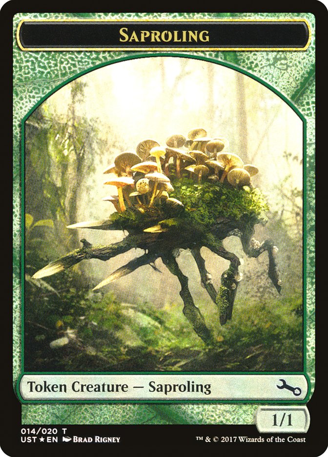 Saproling // Saproling Double-Sided Token [Unstable Tokens] | Jomio and Rueliete's Cards and Comics