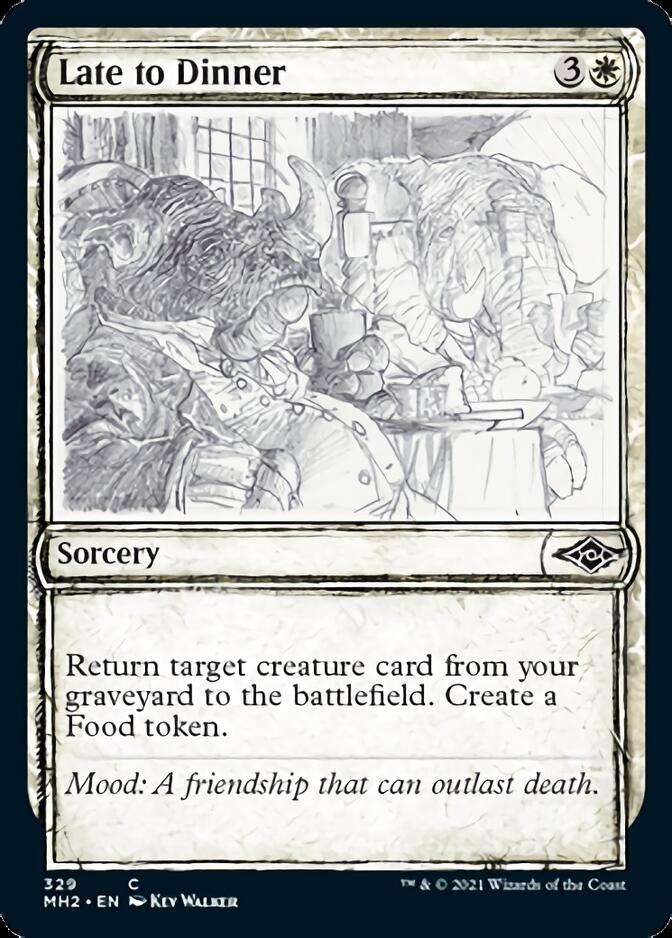 Late to Dinner (Sketch) [Modern Horizons 2] | Jomio and Rueliete's Cards and Comics