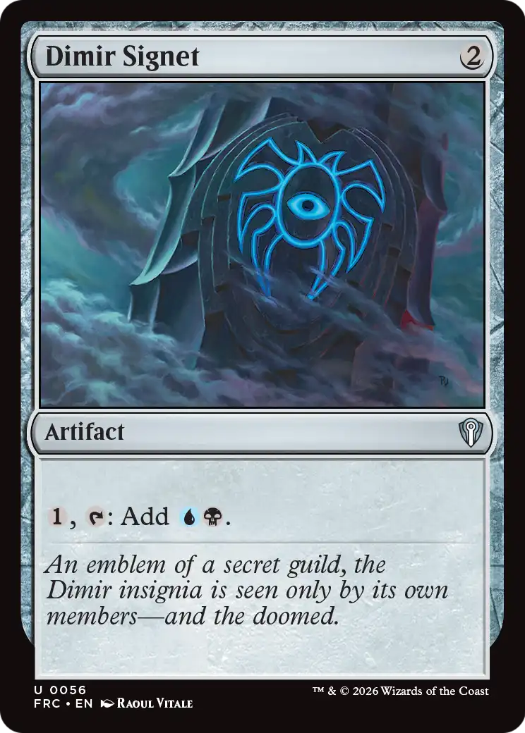 Dimir Signet [Reality Fracture Commander] | Jomio and Rueliete's Cards and Comics