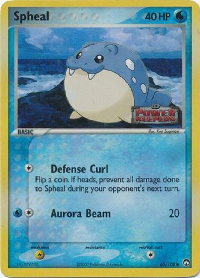 Spheal (65/108) (Stamped) [EX: Power Keepers] | Jomio and Rueliete's Cards and Comics