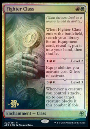 Fighter Class [Dungeons & Dragons: Adventures in the Forgotten Realms Prerelease Promos] | Jomio and Rueliete's Cards and Comics