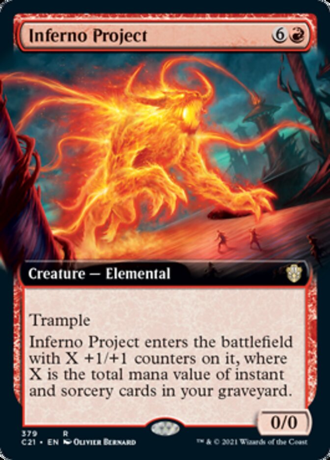Inferno Project (Extended Art) [Commander 2021] | Jomio and Rueliete's Cards and Comics