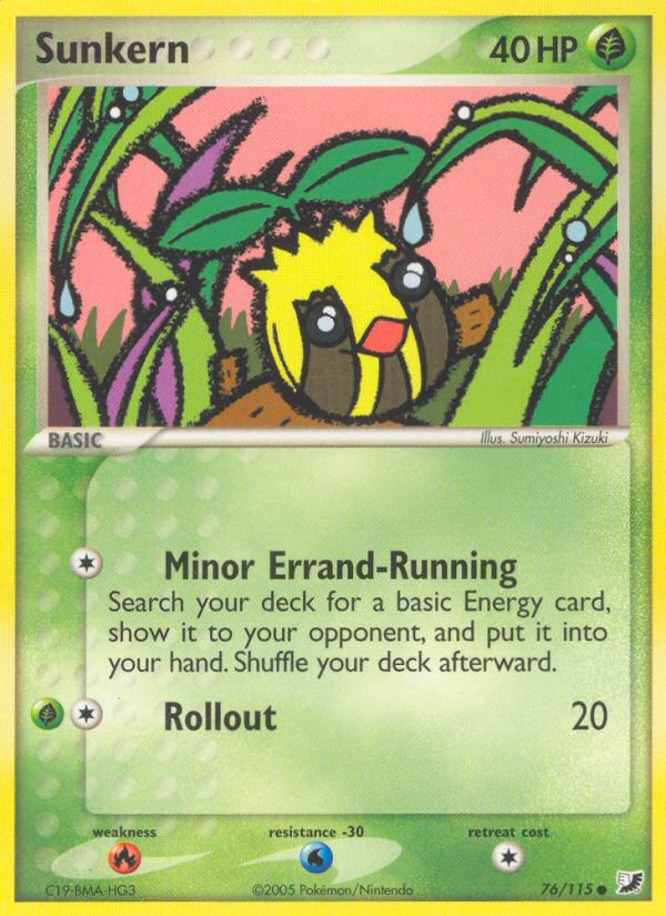 Sunkern (76/115) [EX: Unseen Forces] | Jomio and Rueliete's Cards and Comics