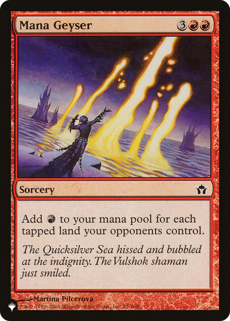 Mana Geyser [The List] | Jomio and Rueliete's Cards and Comics