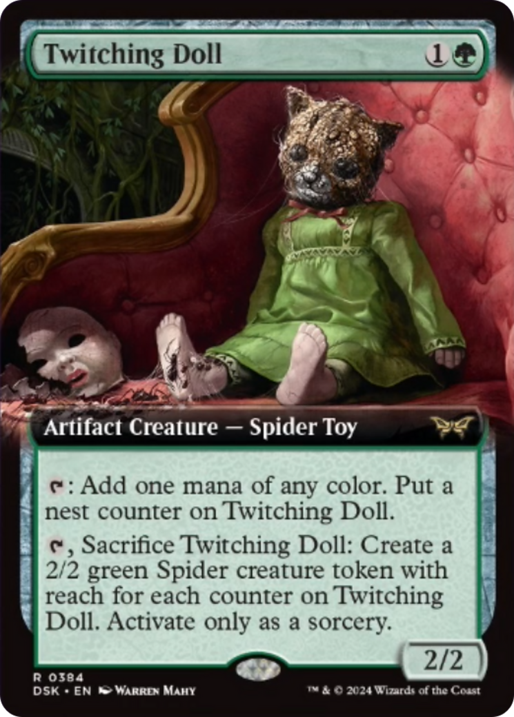 Twitching Doll (Extended Art) [Duskmourn: House of Horror] | Jomio and Rueliete's Cards and Comics