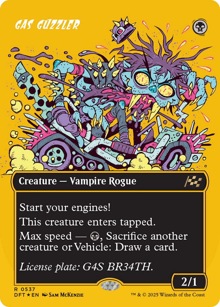 Gas Guzzler (Borderless) (First-Place Foil) [Aetherdrift] | Jomio and Rueliete's Cards and Comics