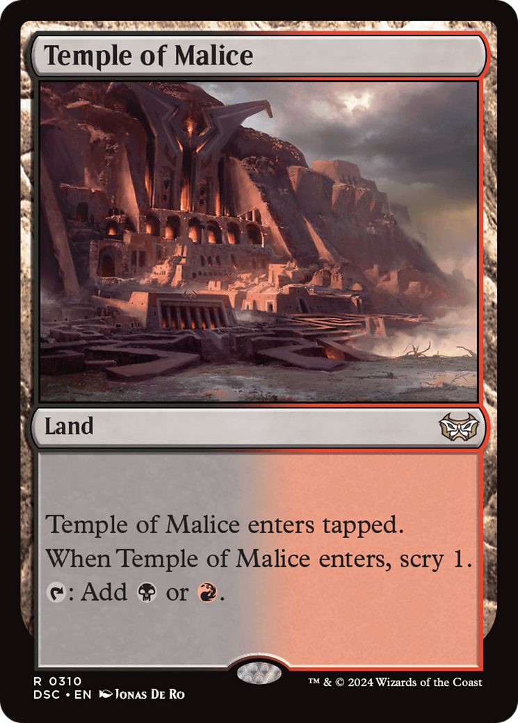 Temple of Malice [Duskmourn: House of Horror Commander] | Jomio and Rueliete's Cards and Comics