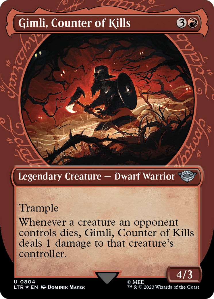 Gimli, Counter of Kills (Showcase) (Surge Foil) [The Lord of the Rings: Tales of Middle-Earth] | Jomio and Rueliete's Cards and Comics