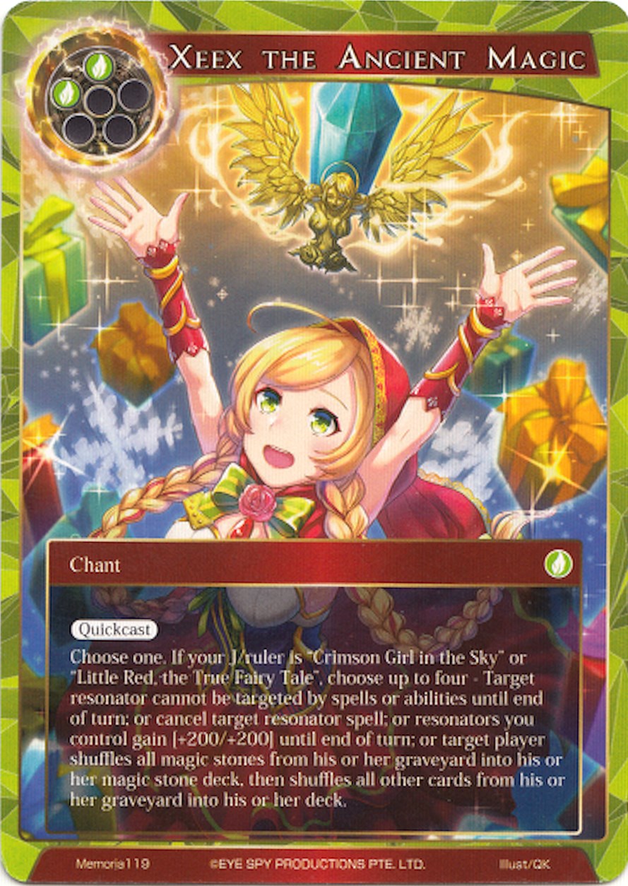 Xeex the Ancient Magic (Memoria119) [Alice Origin Memoria Cards] | Jomio and Rueliete's Cards and Comics