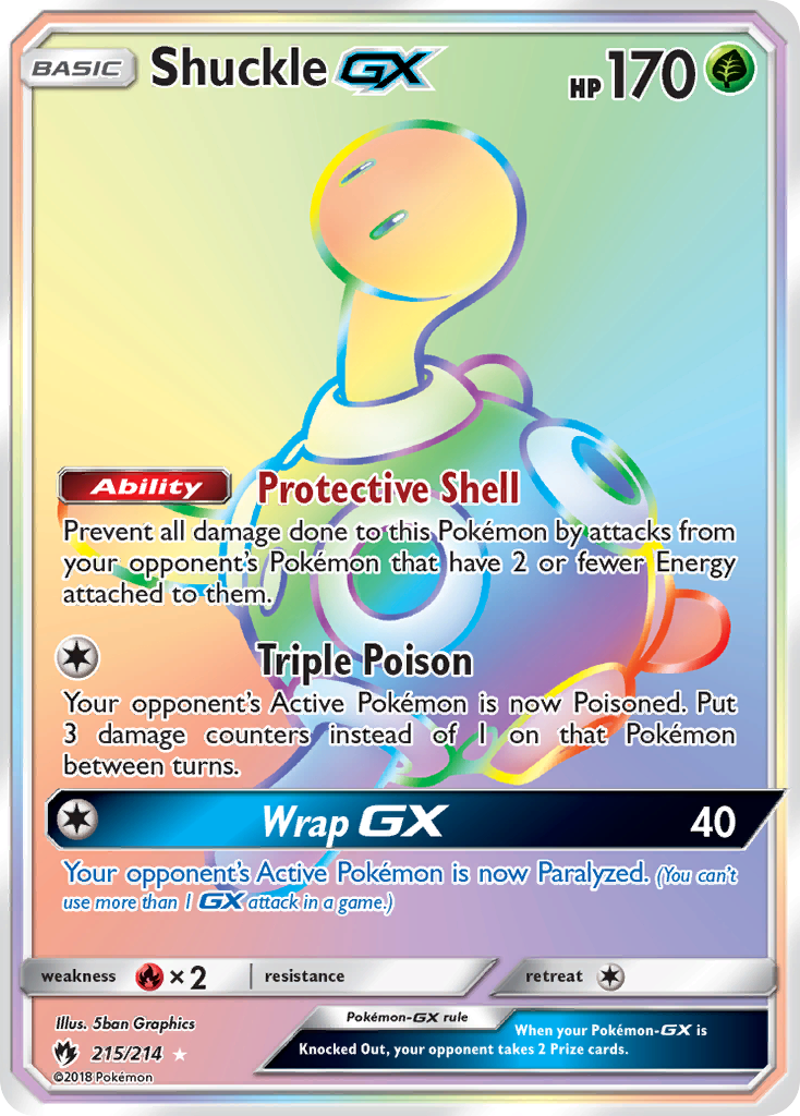 Shuckle GX (215/214) [Sun & Moon: Lost Thunder] | Jomio and Rueliete's Cards and Comics