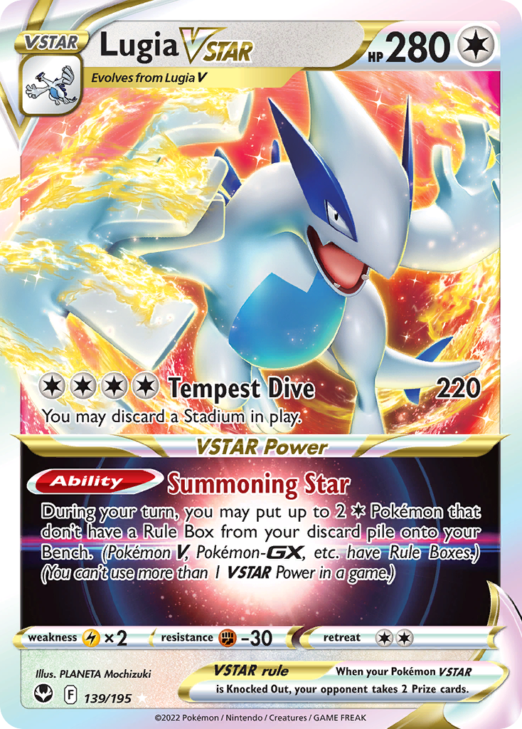 Lugia VSTAR (139/195) (Jumbo Card) [Sword & Shield: Silver Tempest] | Jomio and Rueliete's Cards and Comics