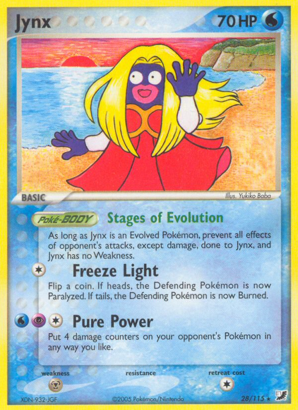Jynx (28/115) [EX: Unseen Forces] | Jomio and Rueliete's Cards and Comics