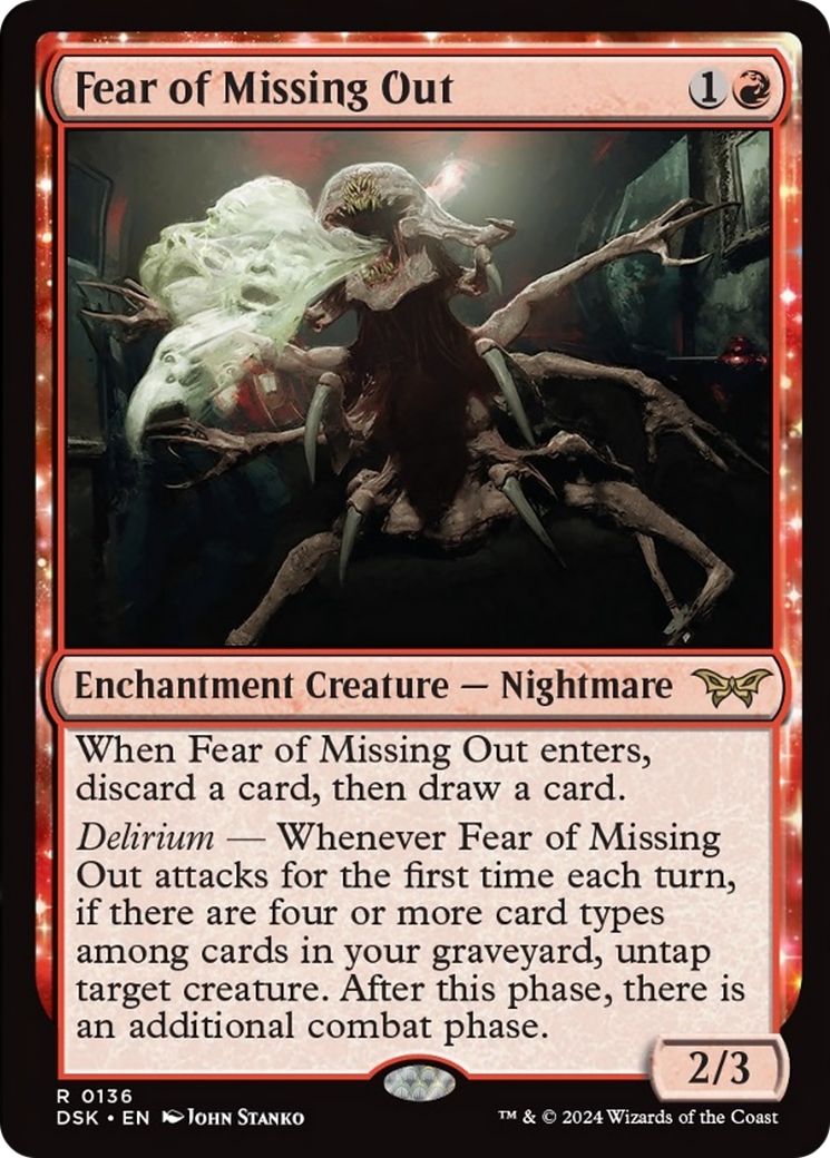 Fear of Missing Out [Duskmourn: House of Horror] | Jomio and Rueliete's Cards and Comics