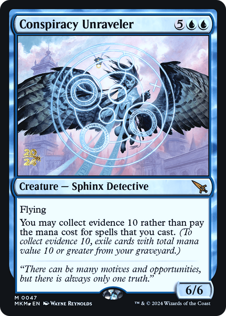 Conspiracy Unraveler [Murders at Karlov Manor Prerelease Promos] | Jomio and Rueliete's Cards and Comics