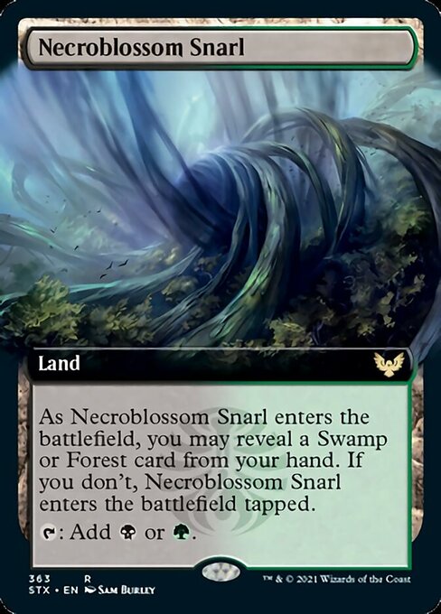 Necroblossom Snarl (Extended Art) [Strixhaven: School of Mages] | Jomio and Rueliete's Cards and Comics