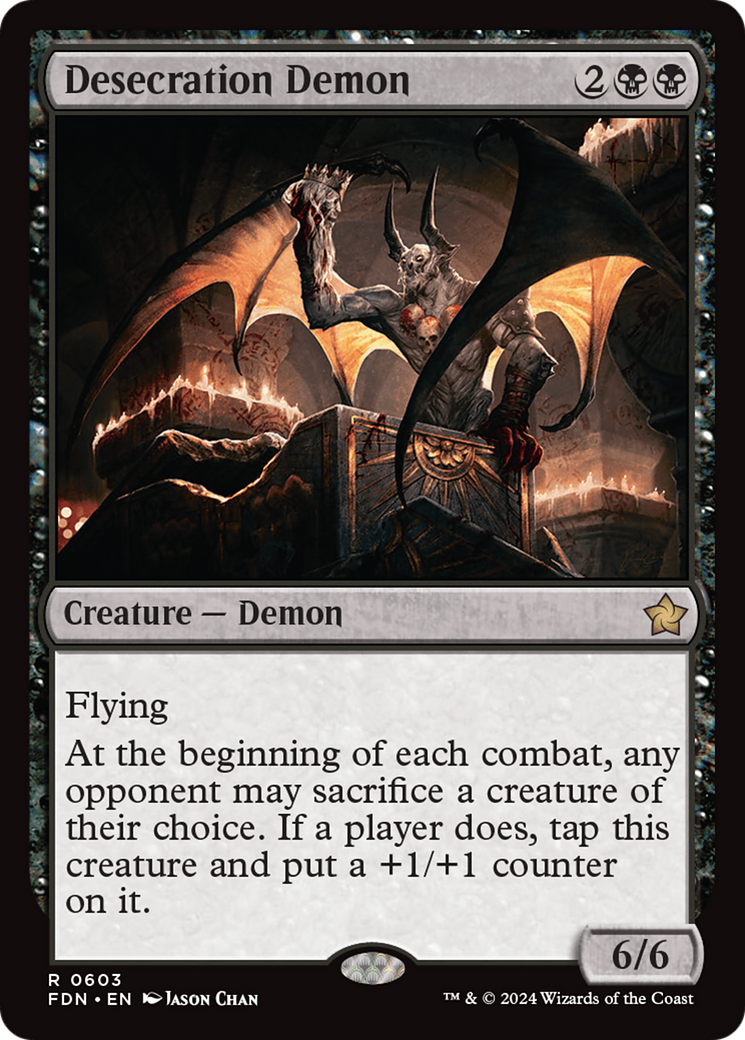 Desecration Demon [Foundations] | Jomio and Rueliete's Cards and Comics
