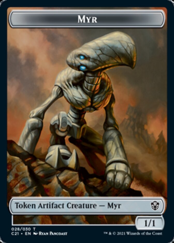 Myr // Treasure Double-Sided Token [Commander 2021 Tokens] | Jomio and Rueliete's Cards and Comics