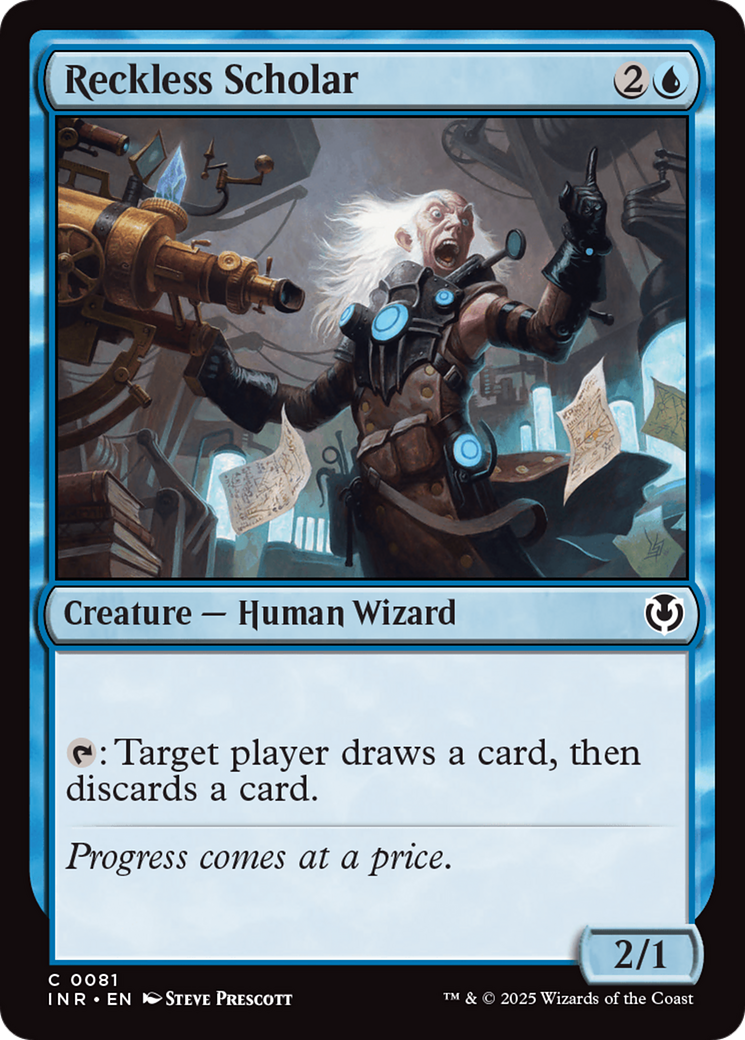 Reckless Scholar [Innistrad Remastered] | Jomio and Rueliete's Cards and Comics