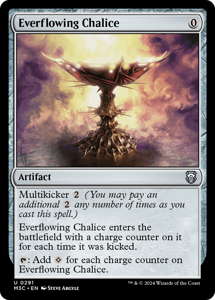 Everflowing Chalice (Ripple Foil) [Modern Horizons 3 Commander] | Jomio and Rueliete's Cards and Comics