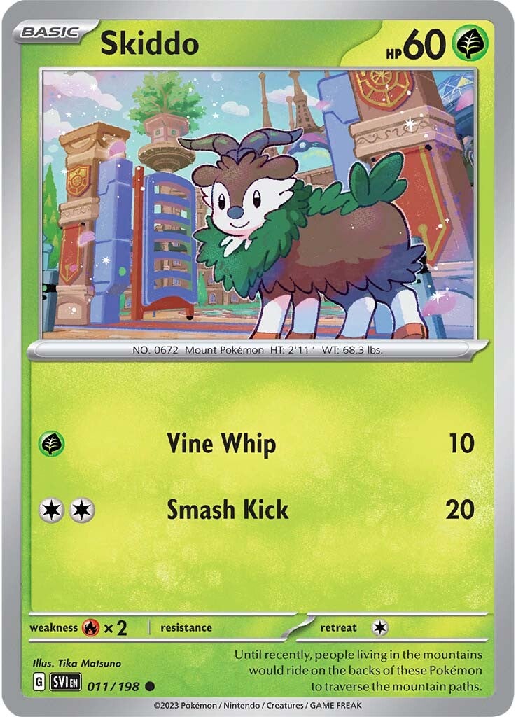 Skiddo (011/198) [Scarlet & Violet: Base Set] | Jomio and Rueliete's Cards and Comics